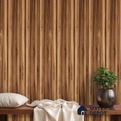 Wooden Look PN 06163 9.5 ft x 7.8 inch Charcoal Panel - 12 mm | Suitable for Feature Wall, TV Unit & Living Room | Width is Subjected to 5% Variation