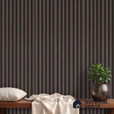 Wooden Look PN 06164 9.5 ft x 7.8 inch Charcoal Panel - 12 mm | Suitable for Feature Wall, TV Unit & Living Room | Width is Subjected to 5% Variation