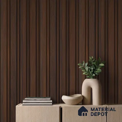 Wooden Look PN 06167 9.5 ft x 7.8 inch Charcoal Panel - 12 mm | Suitable for Feature Wall, TV Unit & Living Room | Width is Subjected to 5% Variation