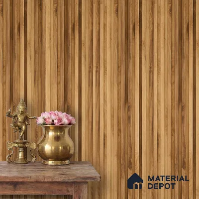 Wooden Look PN 06169 9.5 ft x 7.8 inch Charcoal Panel - 12 mm | Suitable for Feature Wall, TV Unit & Living Room | Width is Subjected to 5% Variation