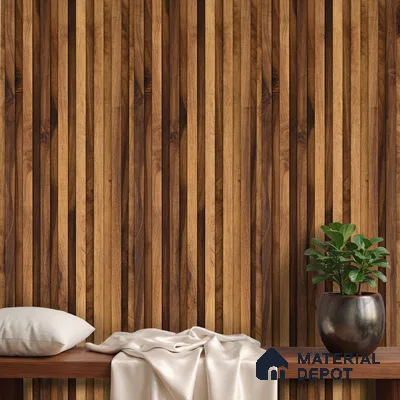 Wooden Look PN 06170 9.5 ft x 7.8 inch Charcoal Panel - 12 mm | Suitable for Feature Wall, TV Unit & Living Room | Width is Subjected to 5% Variation