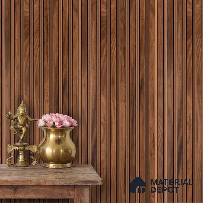 Wooden Look PN 06172 9.5 ft x 7.8 inch Charcoal Panel - 12 mm | Suitable for Feature Wall, TV Unit & Living Room | Width is Subjected to 5% Variation