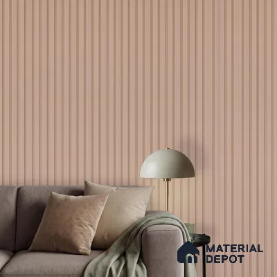 Beige Plain Colour Look PN 06218 B 9.5 ft x 4.7 inch Charcoal Panel - 12 mm | Suitable for Feature Wall, TV Unit & Living Room | Width is Subjected to 5% Variation