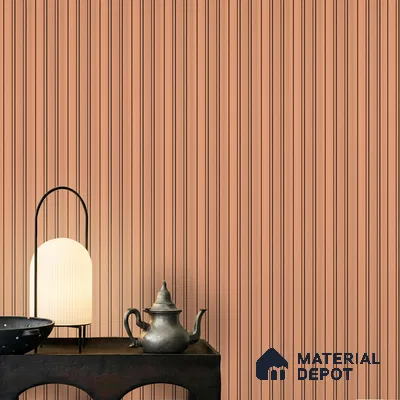 Orange Plain Colour Look PN 06222 9.5 ft x 4.7 inch Charcoal Panel - 12 mm | Suitable for Feature Wall, TV Unit & Living Room | Width is Subjected to 5% Variation