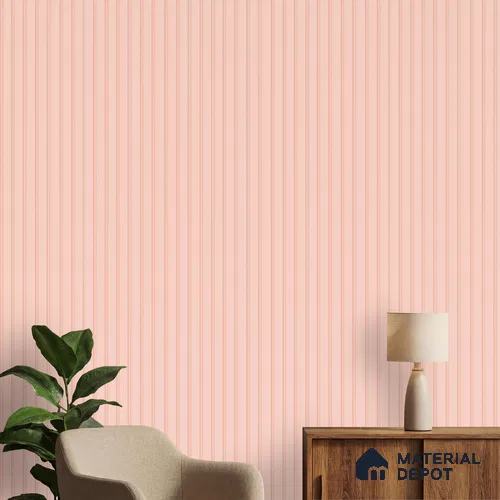 Pink Plain Colour Louver PN 06229 9.5 ft x 4.7 inch Charcoal Panel - 12 mm | Suitable for Feature Wall, TV Unit & Living Room | Width is Subjected to 5% Variation
