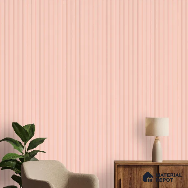 Pink Plain Colour Look PN 06229 9.5 ft x 4.7 inch Charcoal Panel - 12 mm | Suitable for Feature Wall, TV Unit & Living Room | Width is Subjected to 5% Variation