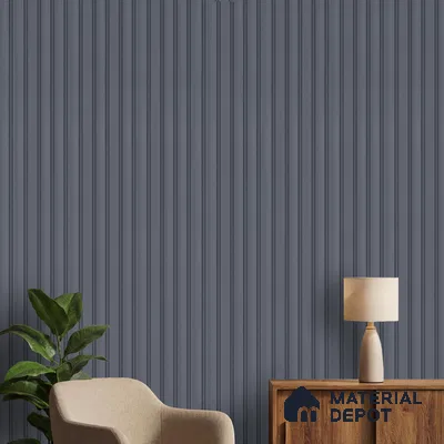 Grey Plain Colour Look PN 06230 9.5 ft x 4.7 inch Charcoal Panel - 12 mm | Suitable for Feature Wall, TV Unit & Living Room | Width is Subjected to 5% Variation