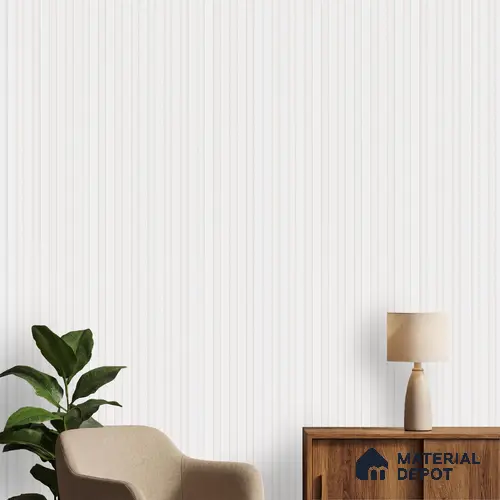 White Plain Colour Louver PN 06232 9.5 ft x 4.7 inch Charcoal Panel - 12 mm | Suitable for Feature Wall, TV Unit & Living Room | Width is Subjected to 5% Variation