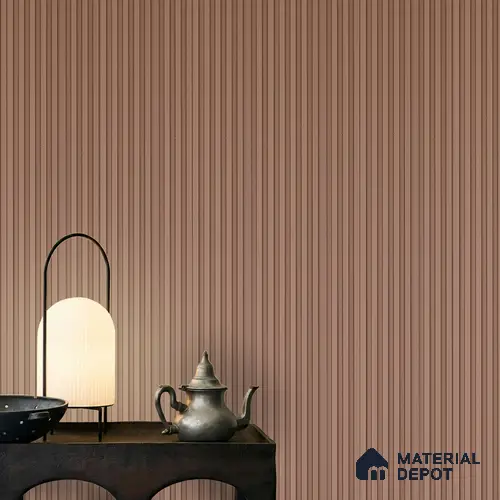 Brown Plain Colour Louver PN 06240 9.5 ft x 4.7 inch Charcoal Panel - 12 mm | Suitable for Feature Wall, TV Unit & Living Room | Width is Subjected to 5% Variation