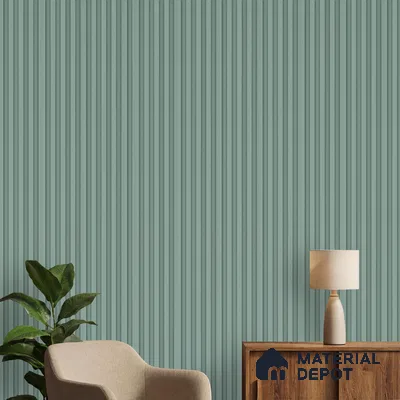 Green Plain Colour Look PN 06245 9.5 ft x 4.7 inch Charcoal Panel - 12 mm | Suitable for Feature Wall, TV Unit & Living Room | Width is Subjected to 5% Variation
