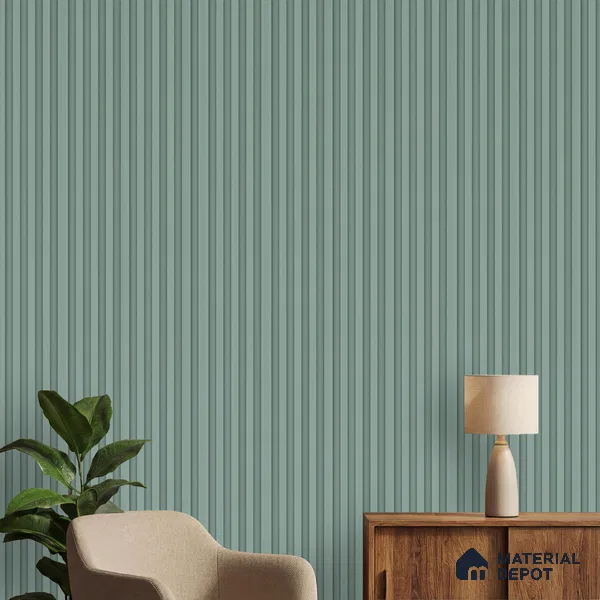 Green Plain Colour Look PN 06245 9.5 ft x 4.7 inch Charcoal Panel - 12 mm | Suitable for Feature Wall, TV Unit & Living Room | Width is Subjected to 5% Variation