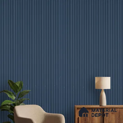 Blue Plain Colour Look PN 06246 9.5 ft x 4.7 inch Charcoal Panel - 12 mm | Suitable for Feature Wall, TV Unit & Living Room | Width is Subjected to 5% Variation
