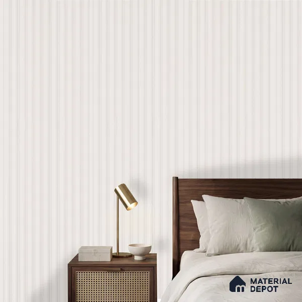 White Plain Colour Look PN 06256 9.5 ft x 4.7 inch Charcoal Panel - 12 mm | Suitable for Feature Wall, TV Unit & Living Room | Width is Subjected to 5% Variation
