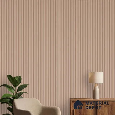 Brown Plain Colour Louver PN 06257 9.5 ft x 4.7 inch Charcoal Panel - 12 mm | Suitable for Feature Wall, TV Unit & Living Room | Width is Subjected to 5% Variation