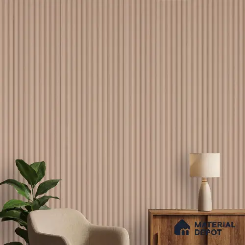 Brown Plain Colour Louver PN 06257 9.5 ft x 4.7 inch Charcoal Panel - 12 mm | Suitable for Feature Wall, TV Unit & Living Room | Width is Subjected to 5% Variation