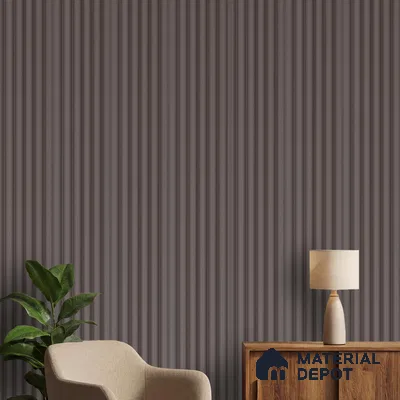 Brown Plain Colour Look PN 06259 9.5 ft x 4.7 inch Charcoal Panel - 12 mm | Suitable for Feature Wall, TV Unit & Living Room | Width is Subjected to 5% Variation