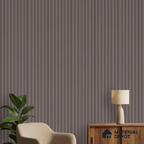 Grey Plain Colour Louver PN 06263 9.5 ft x 4.7 inch Charcoal Panel - 12 mm | Suitable for Feature Wall, TV Unit & Living Room | Width is Subjected to 5% Variation