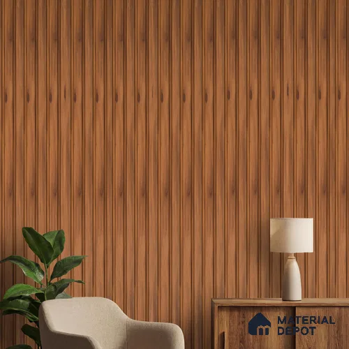 Wooden Look PN 06271 9.5 ft x 4.7 inch Charcoal Panel - 12 mm | Suitable for Feature Wall, TV Unit & Living Room | Width is Subjected to 5% Variation