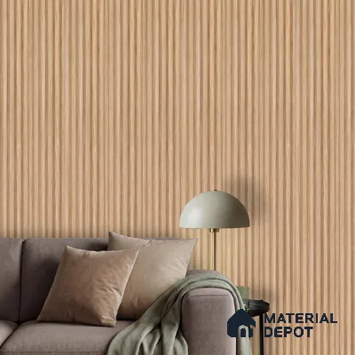 Wooden Look PN 06280 B 9.5 ft x 4.7 inch Charcoal Panel - 12 mm | Suitable for Feature Wall, TV Unit & Living Room | Width is Subjected to 5% Variation