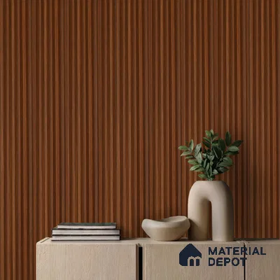 Wooden Look PN 06283 9.5 ft x 4.7 inch Charcoal Panel - 12 mm | Suitable for Feature Wall, TV Unit & Living Room | Width is Subjected to 5% Variation