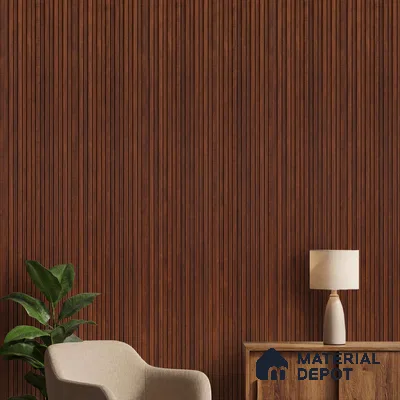 Wooden Look PN 06291 9.5 ft x 4.7 inch Charcoal Panel - 12 mm | Suitable for Feature Wall, TV Unit & Living Room | Width is Subjected to 5% Variation
