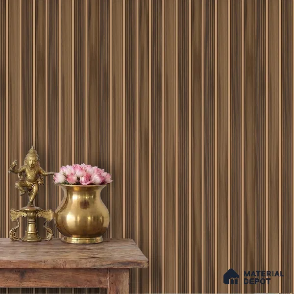 Wooden Look PN 06296 B 9.5 ft x 9.4 inch Charcoal Panel - 12 mm | Suitable for Feature Wall, TV Unit & Living Room | Width is Subjected to 5% Variation