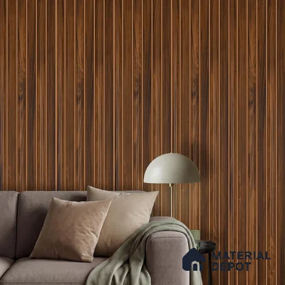Wooden Look PN 06299 9.5 ft x 9.4 inch Charcoal Panel - 12 mm | Suitable for Feature Wall, TV Unit & Living Room | Width is Subjected to 5% Variation