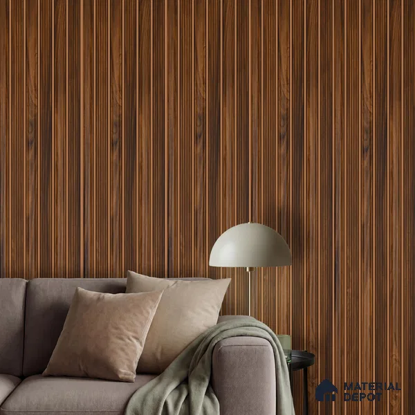 Wooden Look PN 06299 9.5 ft x 9.4 inch Charcoal Panel - 12 mm | Suitable for Feature Wall, TV Unit & Living Room | Width is Subjected to 5% Variation