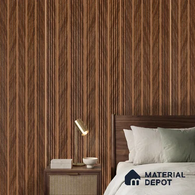 Wooden Look PN 06542 9.5 ft x 4.7 inch Charcoal Panel - 12 mm | Suitable for Feature Wall, TV Unit & Living Room | Width is Subjected to 5% Variation