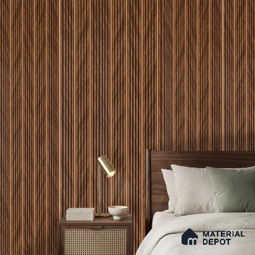 Wooden Look PN 06542 9.5 ft x 4.7 inch Charcoal Panel - 12 mm | Suitable for Feature Wall, TV Unit & Living Room | Width is Subjected to 5% Variation