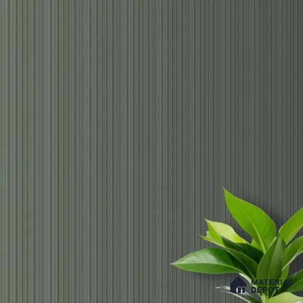 Smoke Grey Plain Colour Look PN 00518 9.5 ft x 4.8 inch Charcoal Panel - 12 mm | Suitable for Feature Wall, Living Room & Bedroom | Width is Subjected to 5% Variation