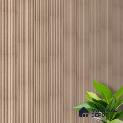 Brown Wooden Louver PN 00532 8 ft x 6.2 inch Charcoal Panel - 6 mm | Suitable for Feature Wall, TV Unit & Living Room | Width is Subjected to 5% Variation