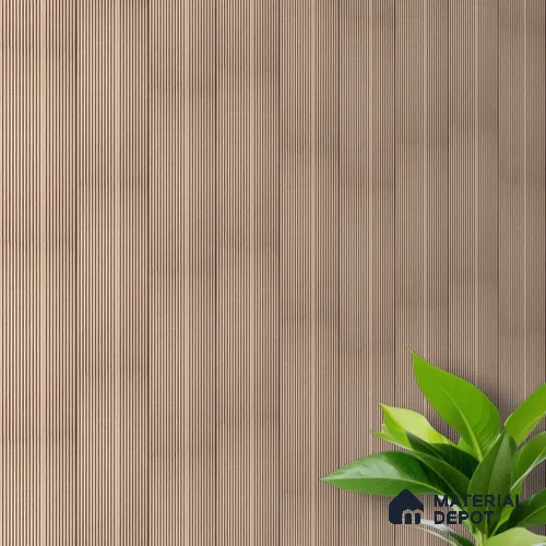 Brown Wooden Louver PN 00532 8 ft x 6.2 inch Charcoal Panel - 6 mm | Suitable for Feature Wall, TV Unit & Living Room | Width is Subjected to 5% Variation