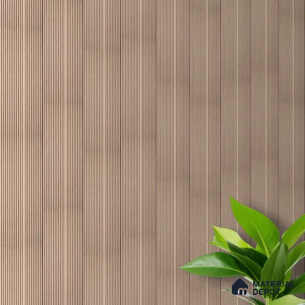 Brown Wooden Louver PN 00532 8 ft x 6.2 inch Charcoal Panel - 6 mm | Suitable for Feature Wall, TV Unit & Living Room | Width is Subjected to 5% Variation