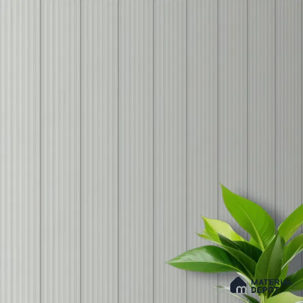 Light Grey Plain Colour Look PN 00624 8 ft x 4 inch Charcoal Panel - 11 mm | Suitable for Feature Wall, TV Unit & Living Room | Width is Subjected to 5% Variation