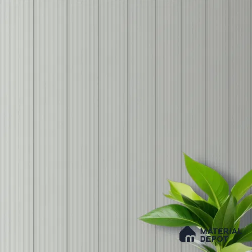 Grey Plain Colour Louver PN 00624 8 ft x 4 inch Charcoal Panel - 11 mm | Suitable for Feature Wall, TV Unit & Living Room | Width is Subjected to 5% Variation