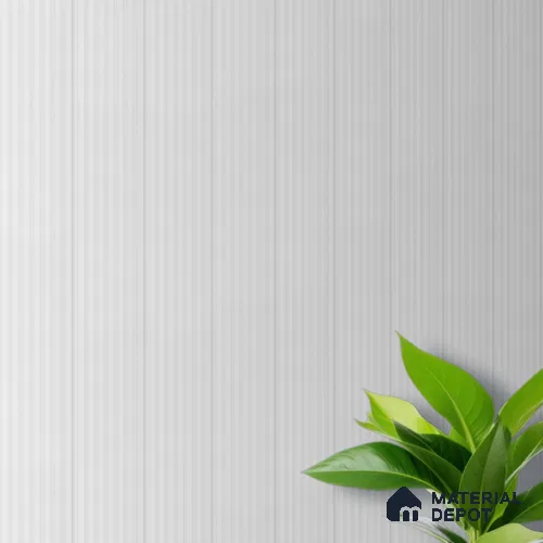 White Plain Colour Louver PN 00627 8 ft x 4 inch Charcoal Panel - 11 mm | Suitable for Feature Wall, TV Unit & Living Room | Width is Subjected to 5% Variation