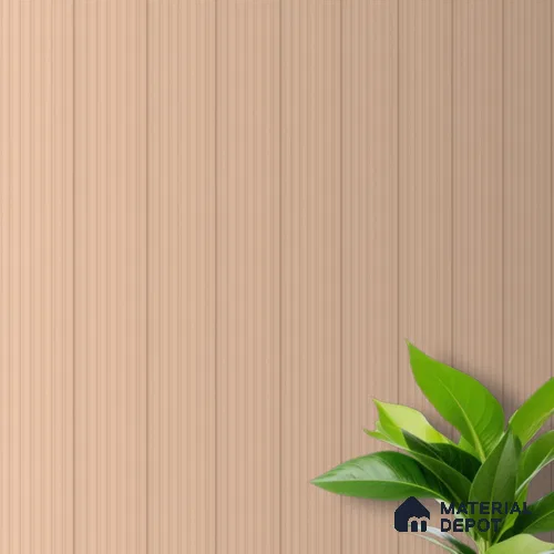 Brown Plain Colour Louver PN 00628 8 ft x 4 inch Charcoal Panel - 11 mm | Suitable for Feature Wall, TV Unit & Living Room | Width is Subjected to 5% Variation