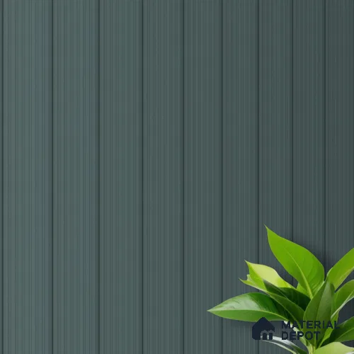 Green Plain Colour Louver PN 00629 8 ft x 4 inch Charcoal Panel - 11 mm | Suitable for Feature Wall, TV Unit & Living Room | Width is Subjected to 5% Variation