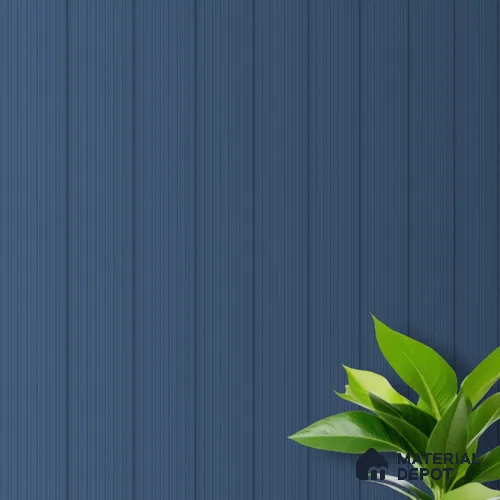Blue Plain Colour Louver PN 00632 8 ft x 4 inch Charcoal Panel - 11 mm | Suitable for Feature Wall, TV Unit & Living Room | Width is Subjected to 5% Variation