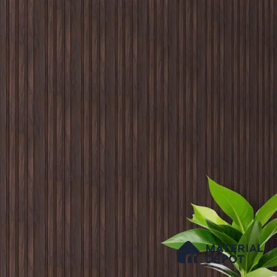Wooden Look PN 00642 8 ft x 4.8 inch Charcoal Panel - 11 mm | Suitable for Feature Wall, TV Unit & Living Room | Width is Subjected to 5% Variation