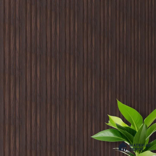 Wooden Look PN 00642 8 ft x 4.8 inch Charcoal Panel - 11 mm | Suitable for Feature Wall, TV Unit & Living Room | Width is Subjected to 5% Variation