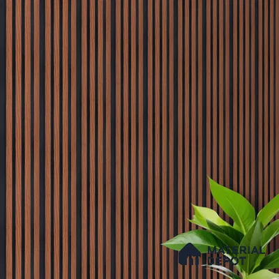 Wooden Look PN 00645 8 ft x 4.8 inch Charcoal Panel - 11 mm | Suitable for Feature Wall, TV Unit & Living Room | Width is Subjected to 5% Variation