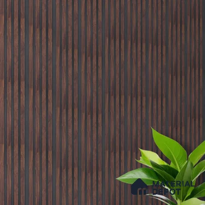Wooden Look PN 00646 8 ft x 4.8 inch Charcoal Panel - 11 mm | Suitable for Feature Wall, TV Unit & Living Room | Width is Subjected to 5% Variation