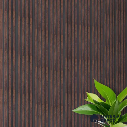 Wooden Look PN 00646 8 ft x 4.8 inch Charcoal Panel - 11 mm | Suitable for Feature Wall, TV Unit & Living Room | Width is Subjected to 5% Variation