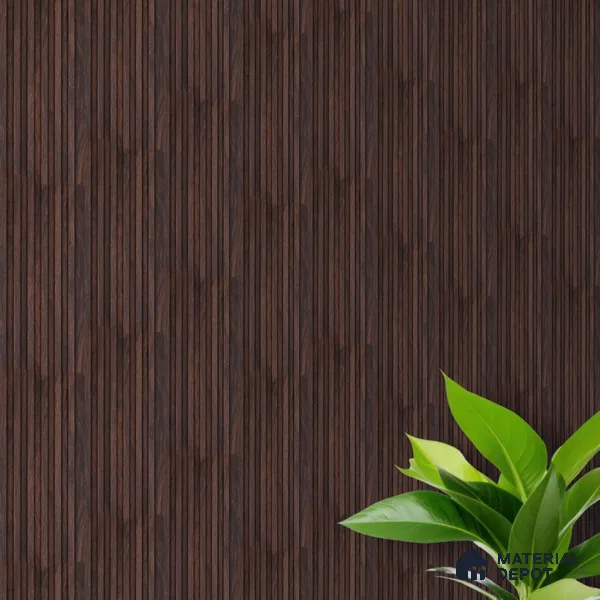 Wooden Look PN 00651 8 ft x 4.8 inch Charcoal Panel - 11 mm | Suitable for Feature Wall, TV Unit & Living Room | Width is Subjected to 5% Variation