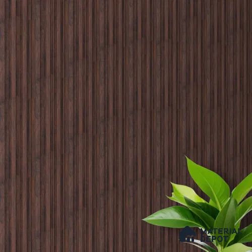 Brown Wooden Louver PN 00653 8 ft x 4.8 inch Charcoal Panel - 11 mm | Suitable for Feature Wall, TV Unit & Living Room | Width is Subjected to 5% Variation