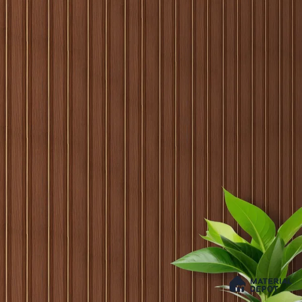 Wooden Look PN 00671 9.5 ft x 4.8 inch Charcoal Panel - 11 mm | Suitable for Feature Wall, TV Unit & Living Room | Width is Subjected to 5% Variation