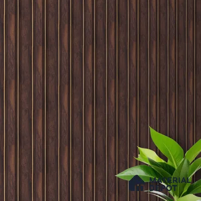 Wooden Look PN 00673 9.5 ft x 4.8 inch Charcoal Panel - 11 mm | Suitable for Feature Wall, TV Unit & Living Room | Width is Subjected to 5% Variation