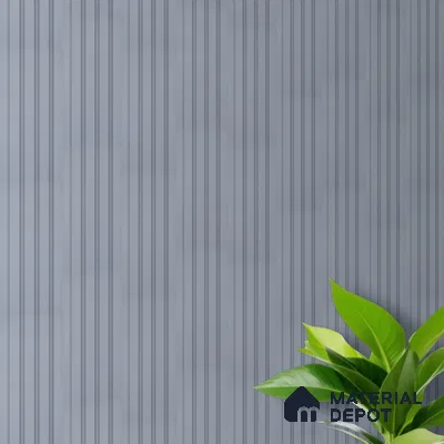 Grey Plain Colour Louver PN 00691 9.5 ft x 4.8 inch Charcoal Panel - 11 mm | Suitable for Feature Wall, TV Unit & Living Room | Width is Subjected to 5% Variation